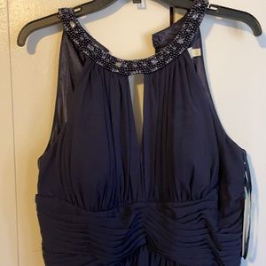 Simply gorgeous blue evening gown by Eliza